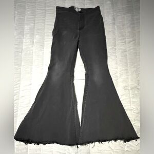 Free People Black Flare Denim Jeans - Size 29